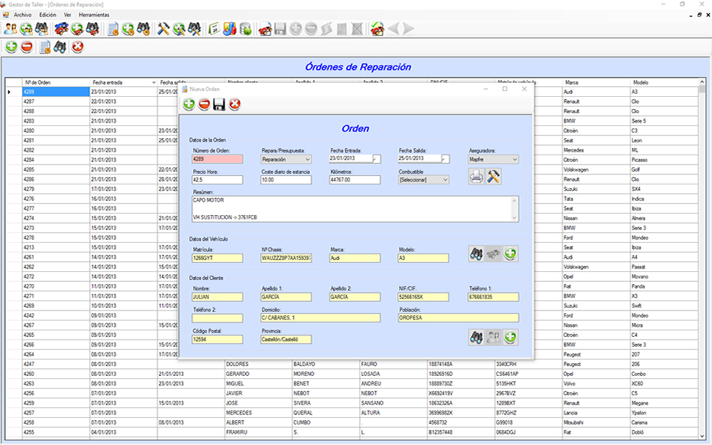 ERP - Programa Taller