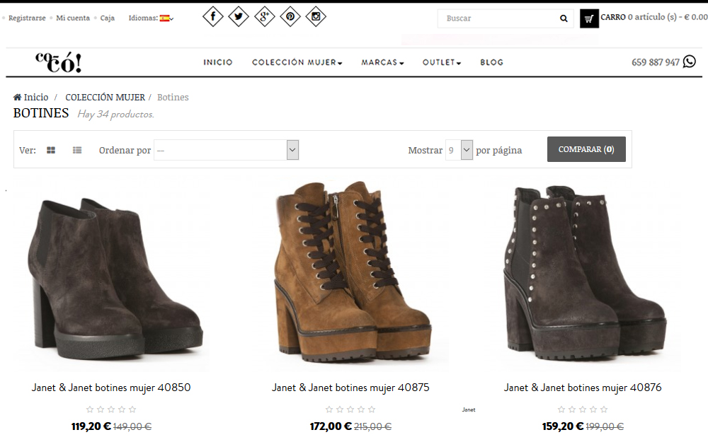 Tienda online - Coco