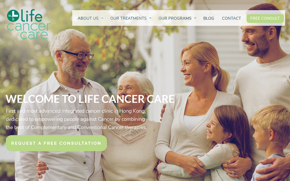 Diseño página web - Life Clinic Cancer