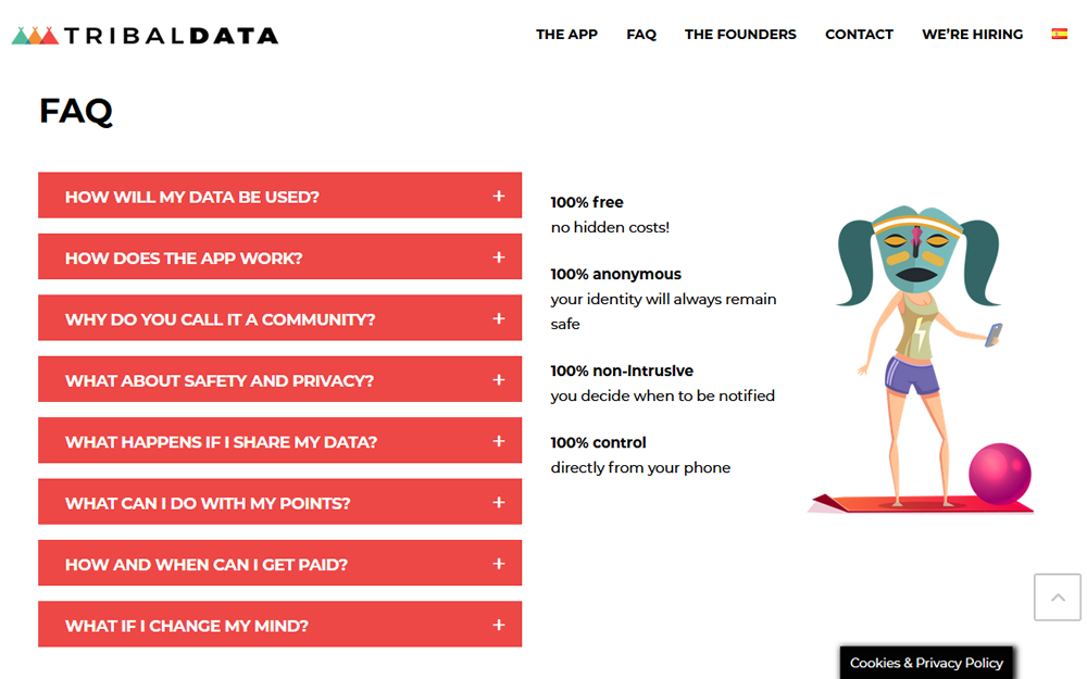 Diseño página web - TribalData