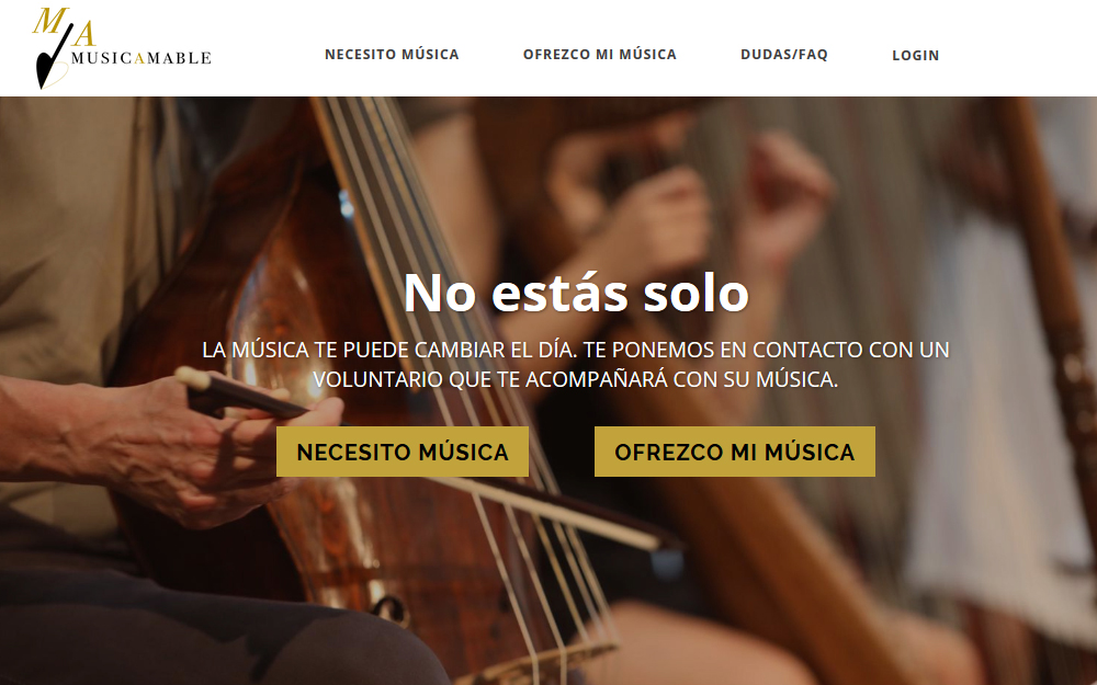 Diseño página web - MusicAmable